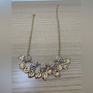 Necklace Gold-tone, faux gems